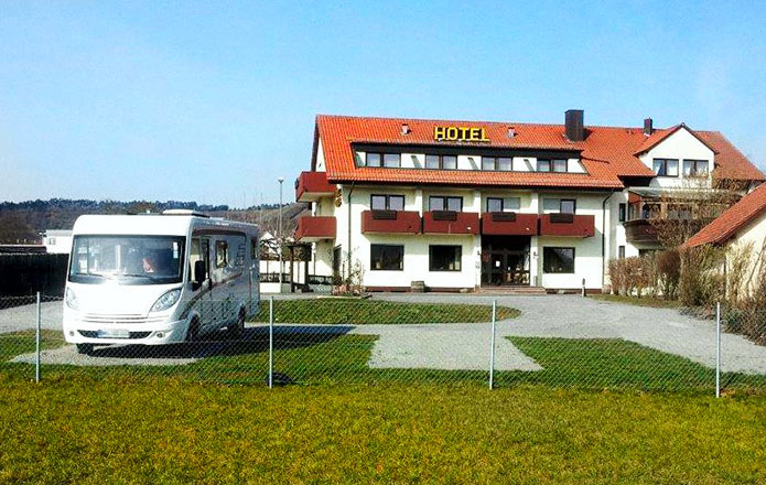 motorhome pitch spot in Hammelburg